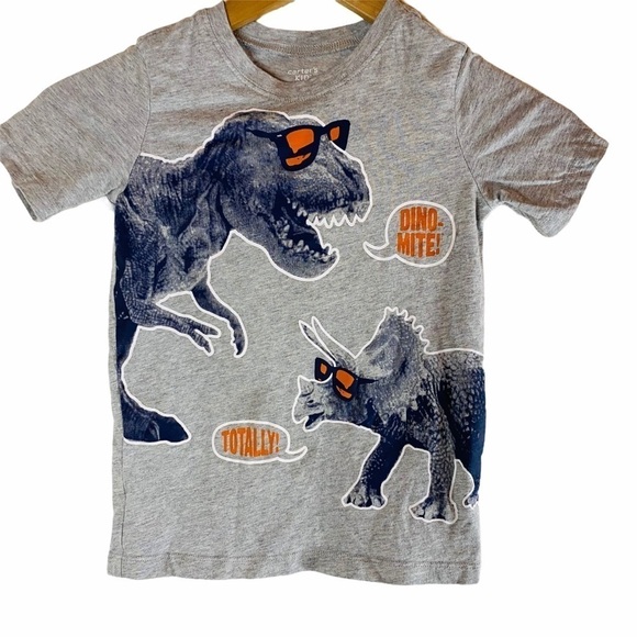 Carter's Other - Carter's "Dino-Mite" Boys T-shirts Gray Size: 5